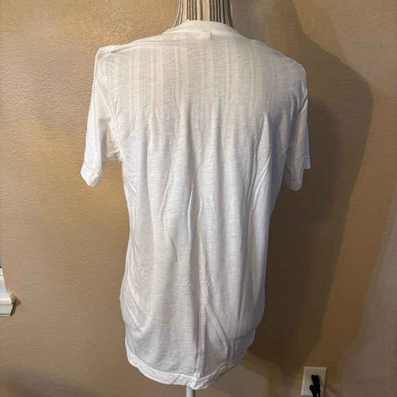 Bella Canvas Tee Medium White Short Sleeve Time Magazine Zach Wilson Faded Print - Picture 6 of 13